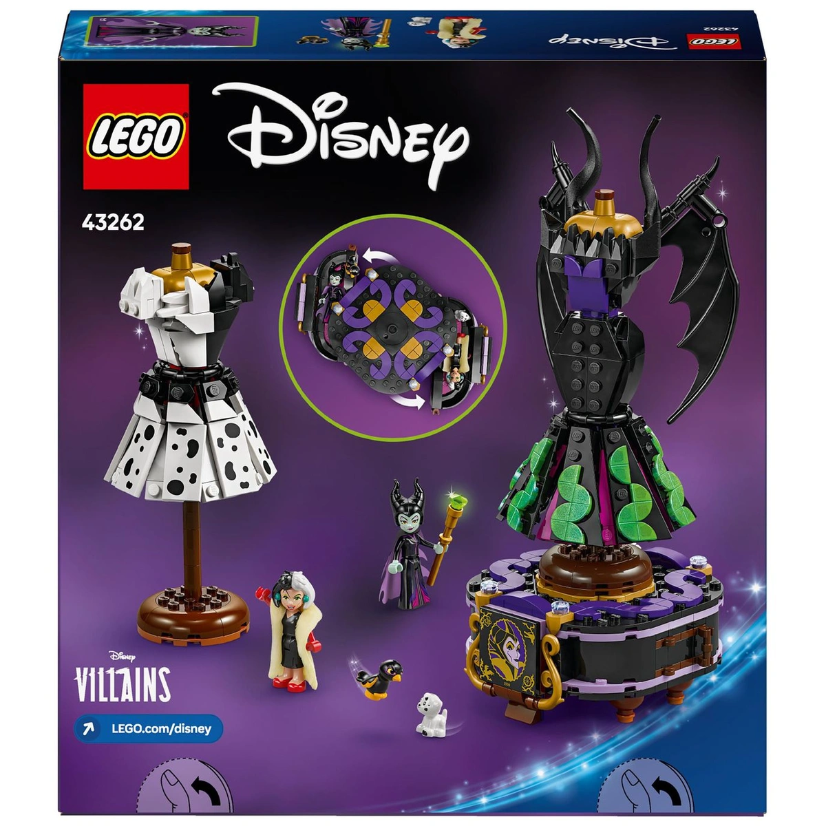 LEGO Disney Villains Maleficent & Cruella De Vil Dress 43262