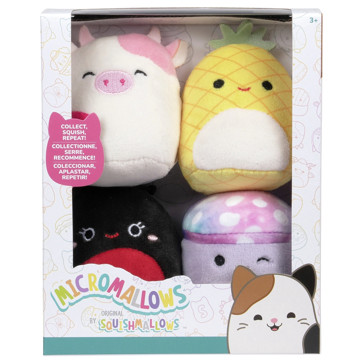 Squishmallow Micro Plush-Pack of 4