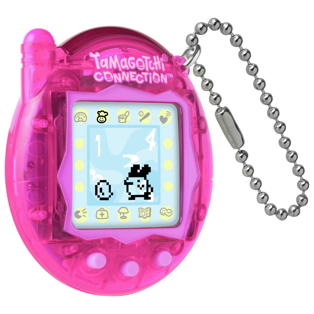 Tamagotchi Connection Translucent Virtual Pet-Pink
