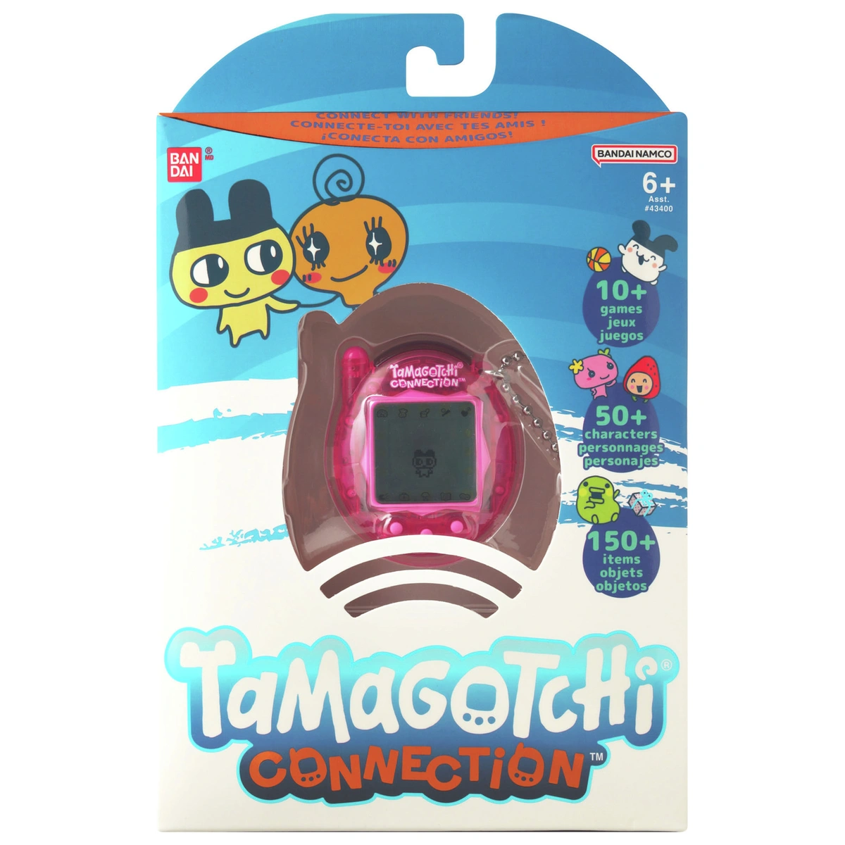 Tamagotchi Connection Translucent Virtual Pet-Pink