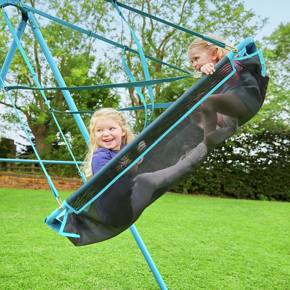 TP Blue Metal Swing Set with Pirate Boat