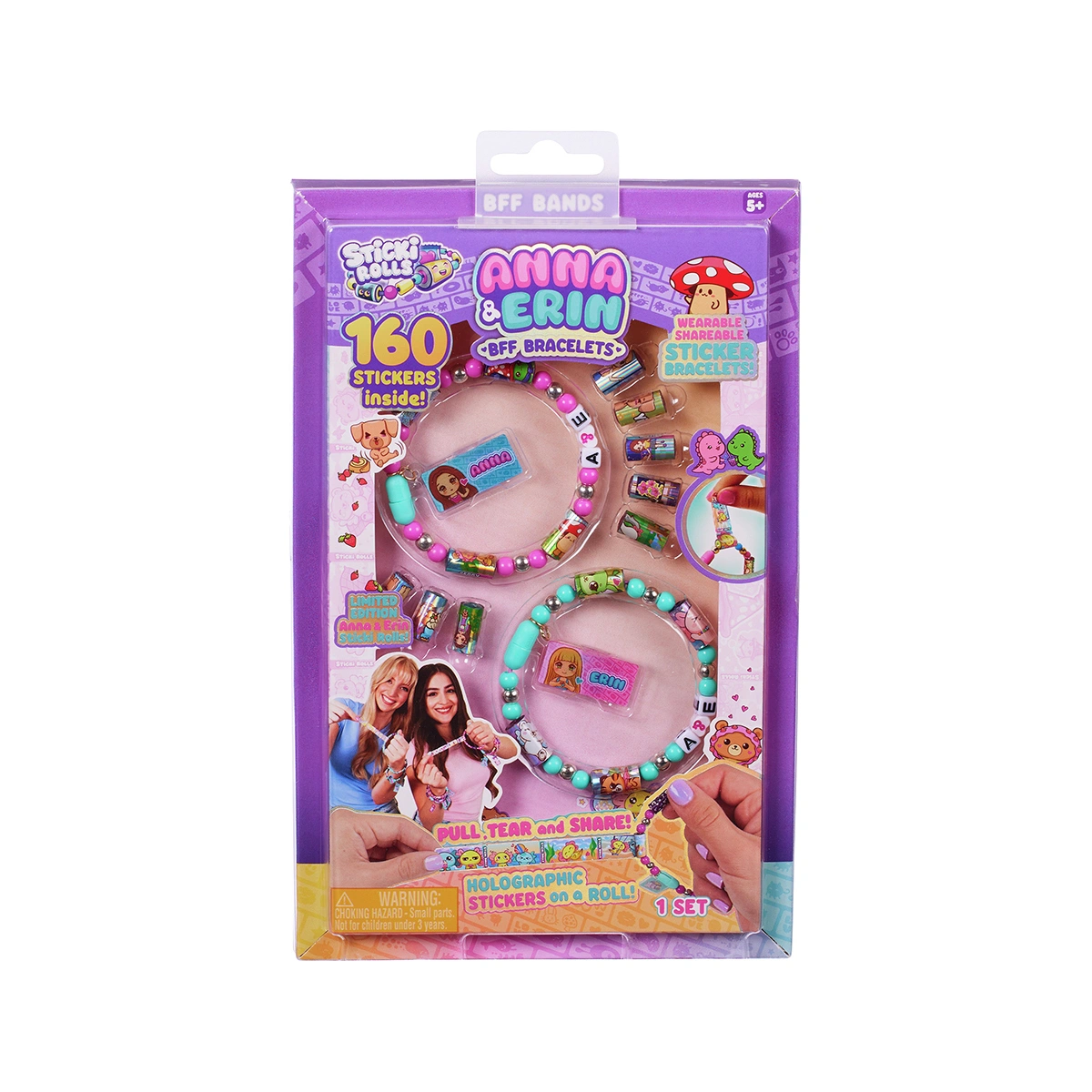 Sticki Rolls Anna & Erin BFF Bracelet Pack