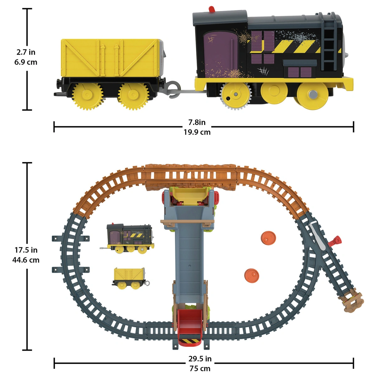 Thomas & Friends Diesel's Lift & Load Construction Train Set