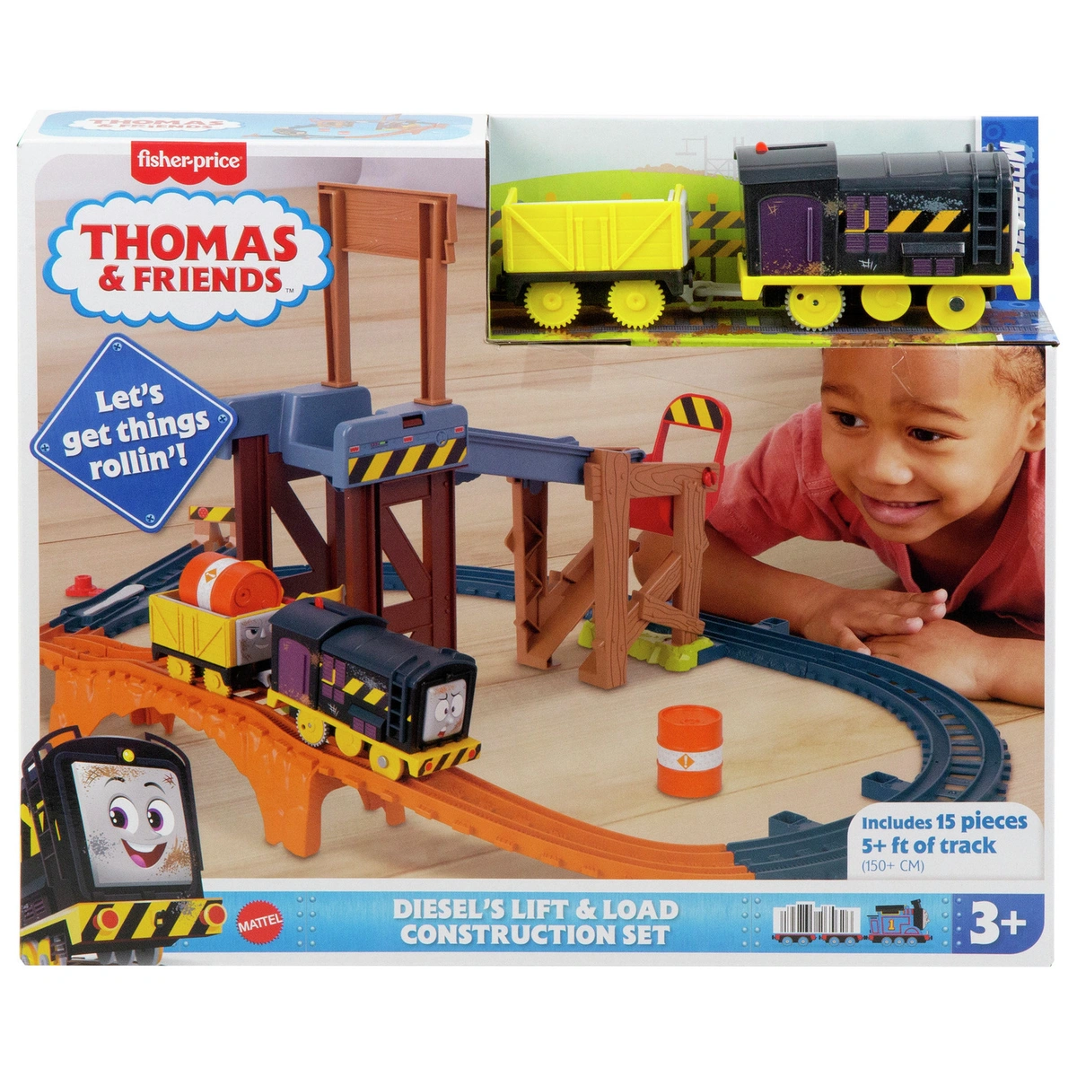 Thomas & Friends Diesel's Lift & Load Construction Train Set