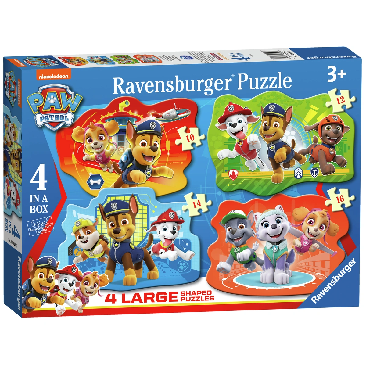 Ravensburger PAW Patrol Floor 4 Shaped Jigsaw Puzzles