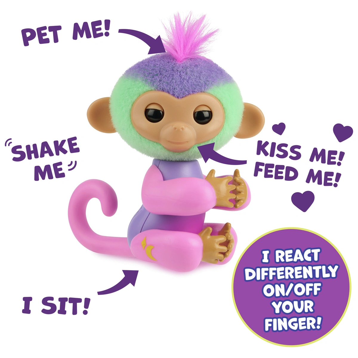 Fingerlings Magic Mood Monkey Interactive Toy