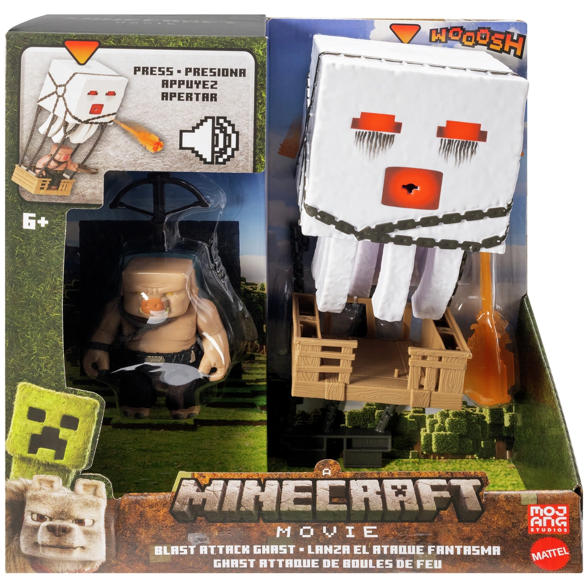 Minecraft Movie Blast Attack Ghast Action Figure Set