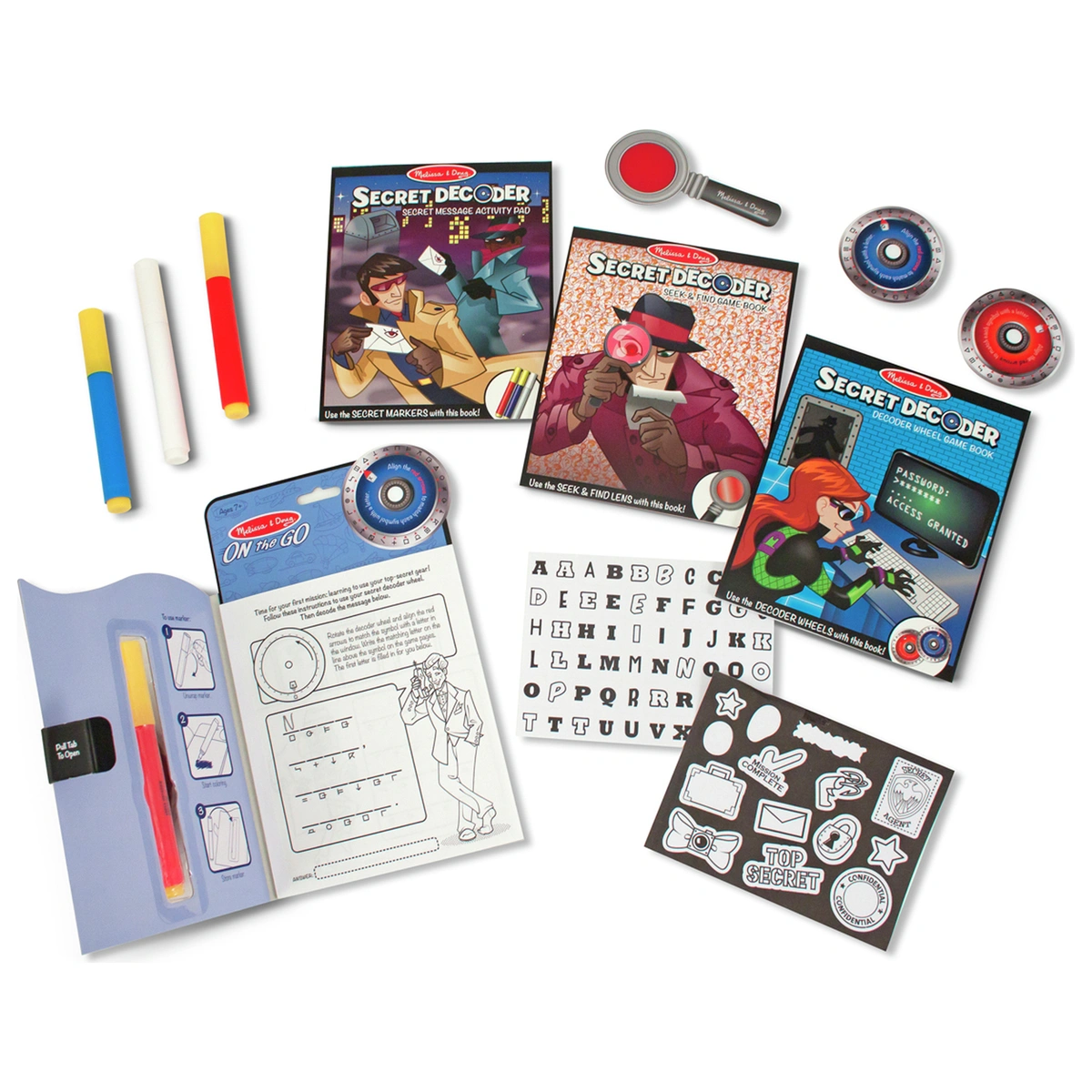 Melissa & Doug Secret Decoder Deluxe Activity Kit
