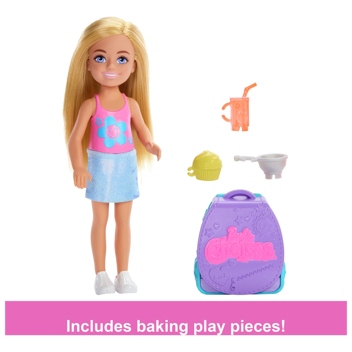 Barbie Family & Friends Cupcake Baking Backpack Chelsea Doll