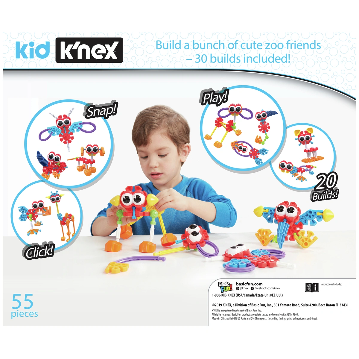 Knex Zoo Friends 55 Pieces Playset
