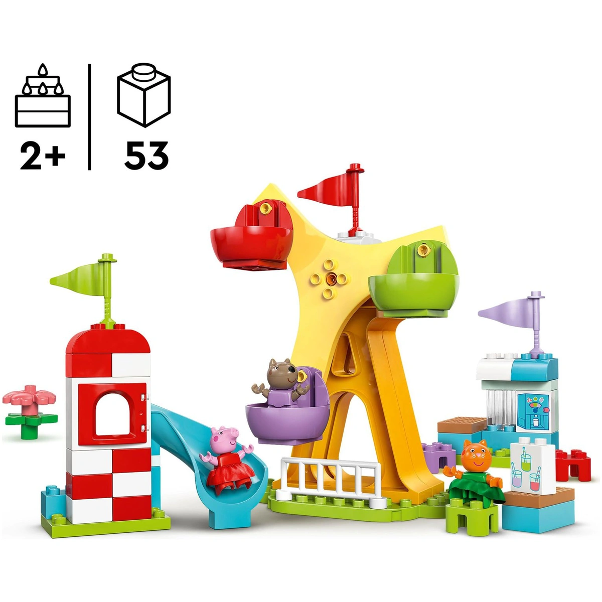 LEGO DUPLO Peppa Pig Funfair Toddler Learning Toy 10453