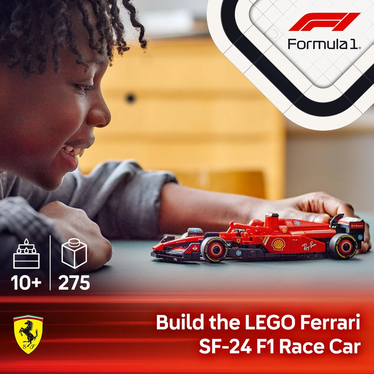 LEGO Speed Champions Ferrari SF-24 F1 Race Car Toy 77242