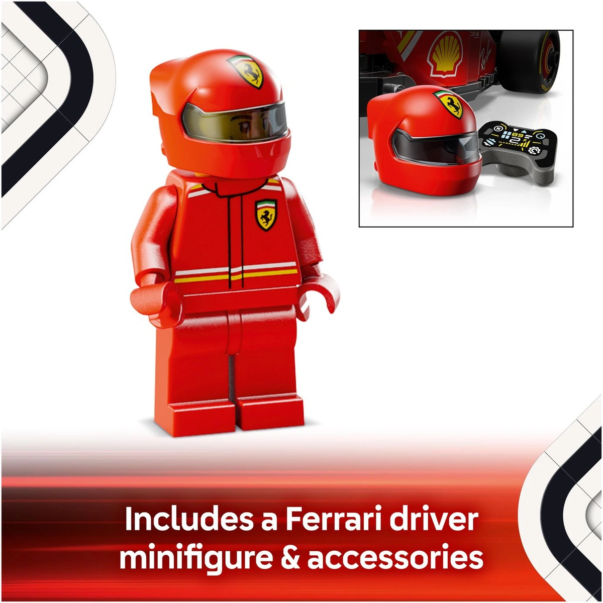 LEGO Speed Champions Ferrari SF-24 F1 Race Car Toy 77242