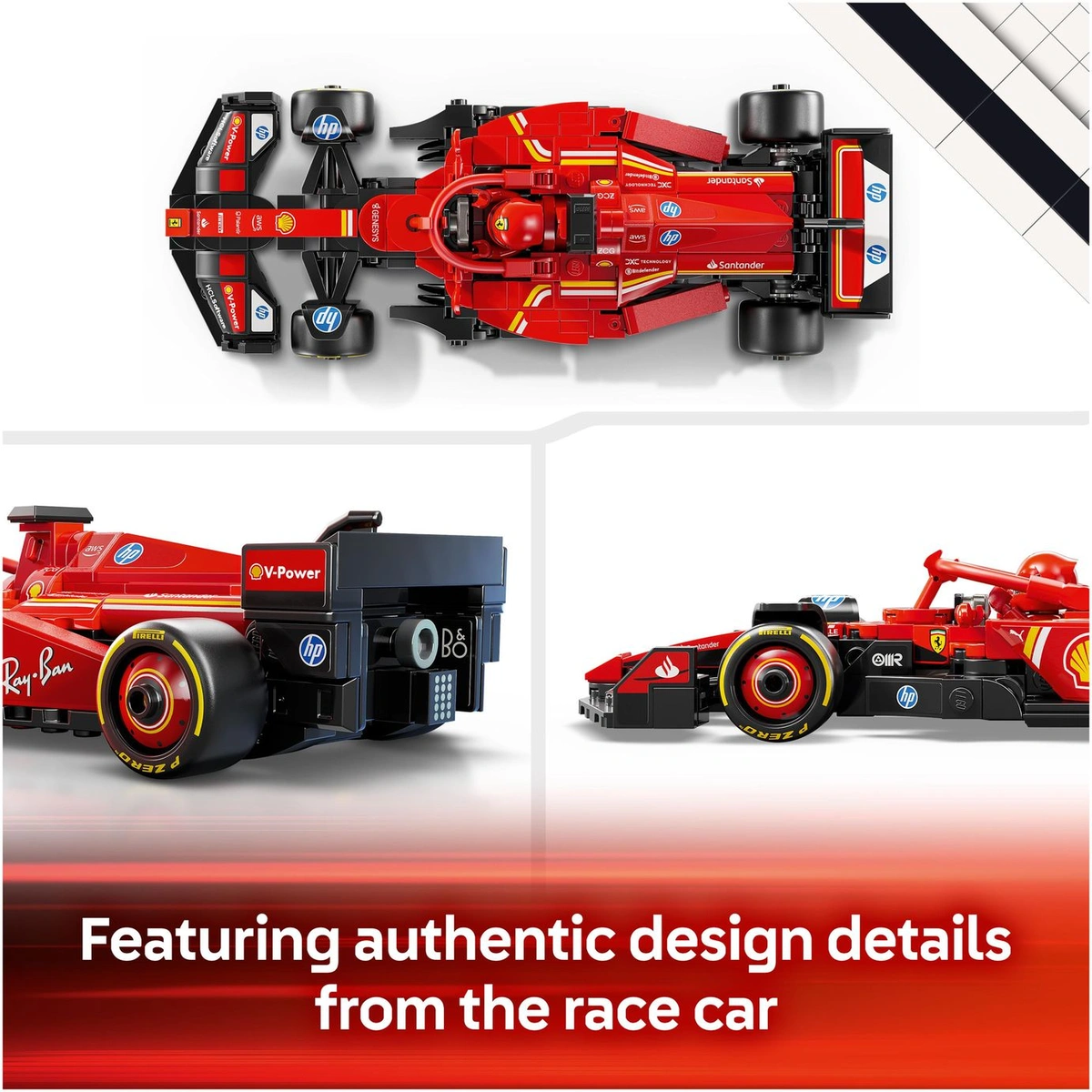 LEGO Speed Champions Ferrari SF-24 F1 Race Car Toy 77242