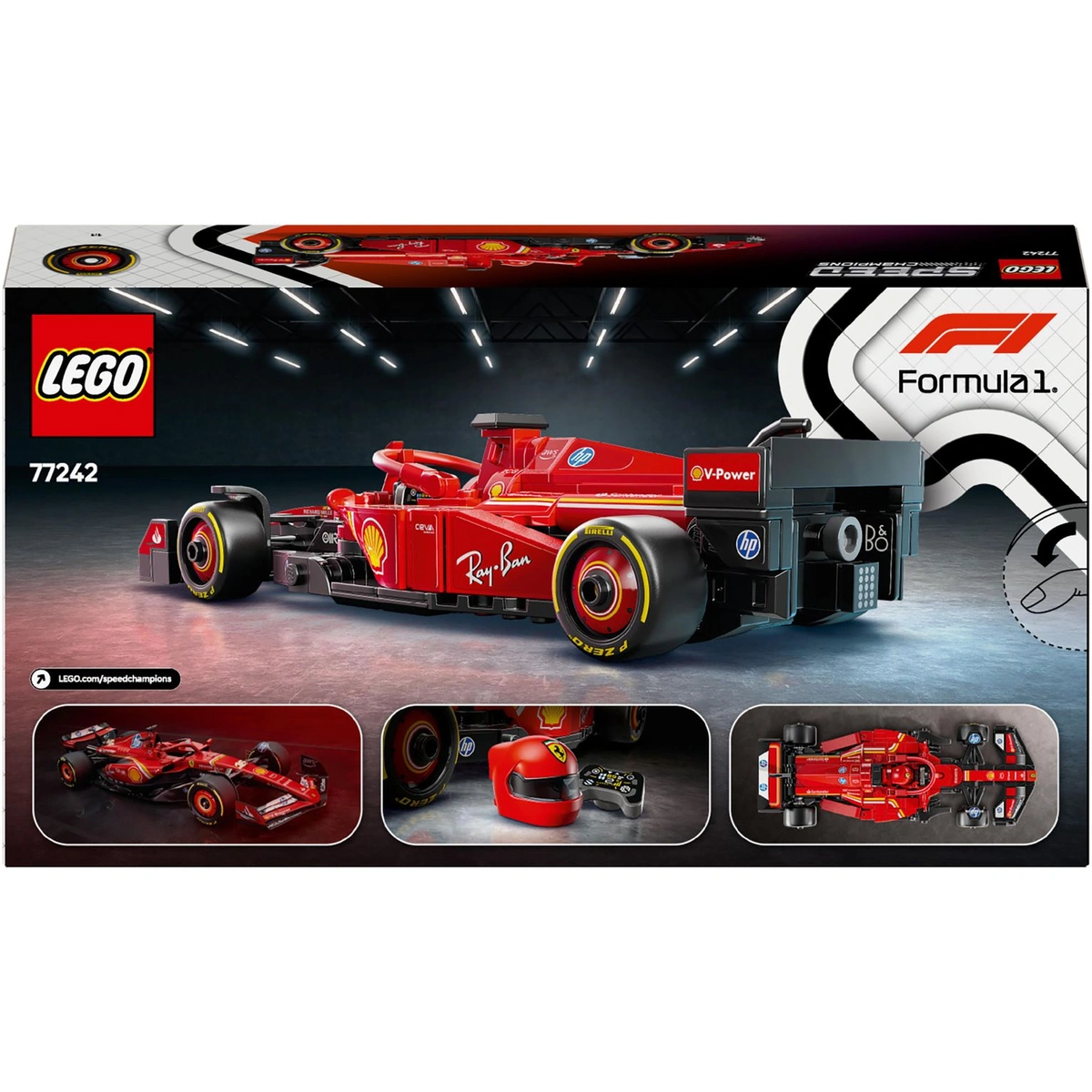 LEGO Speed Champions Ferrari SF-24 F1 Race Car Toy 77242