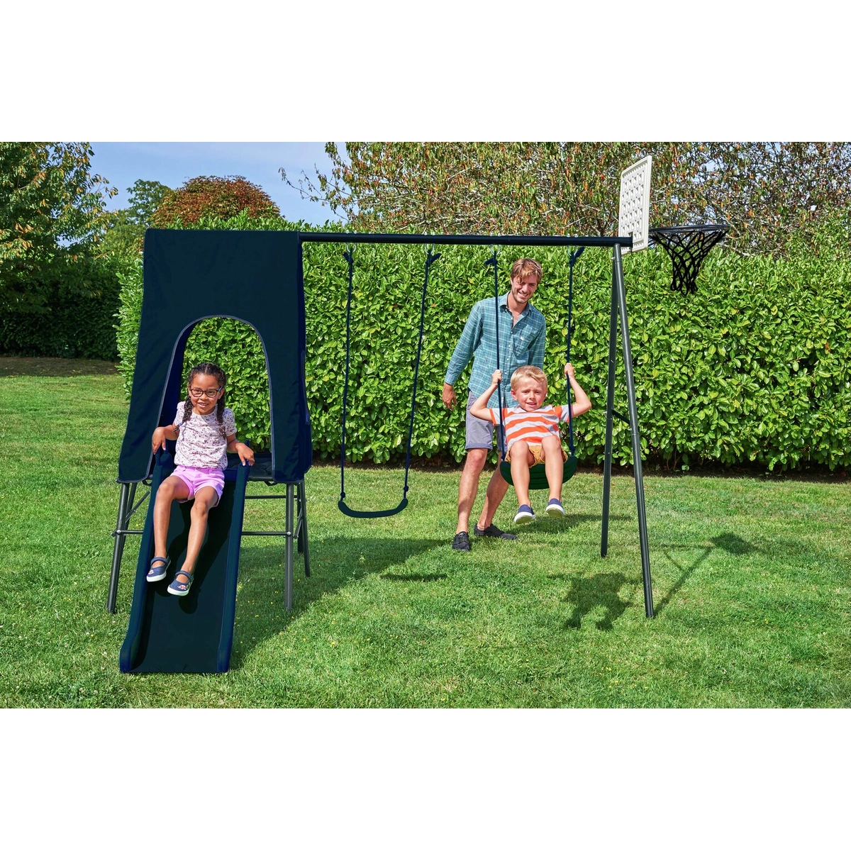 Chad Valley 2 in 1 Toddler and Kids Garden Swing - Blue