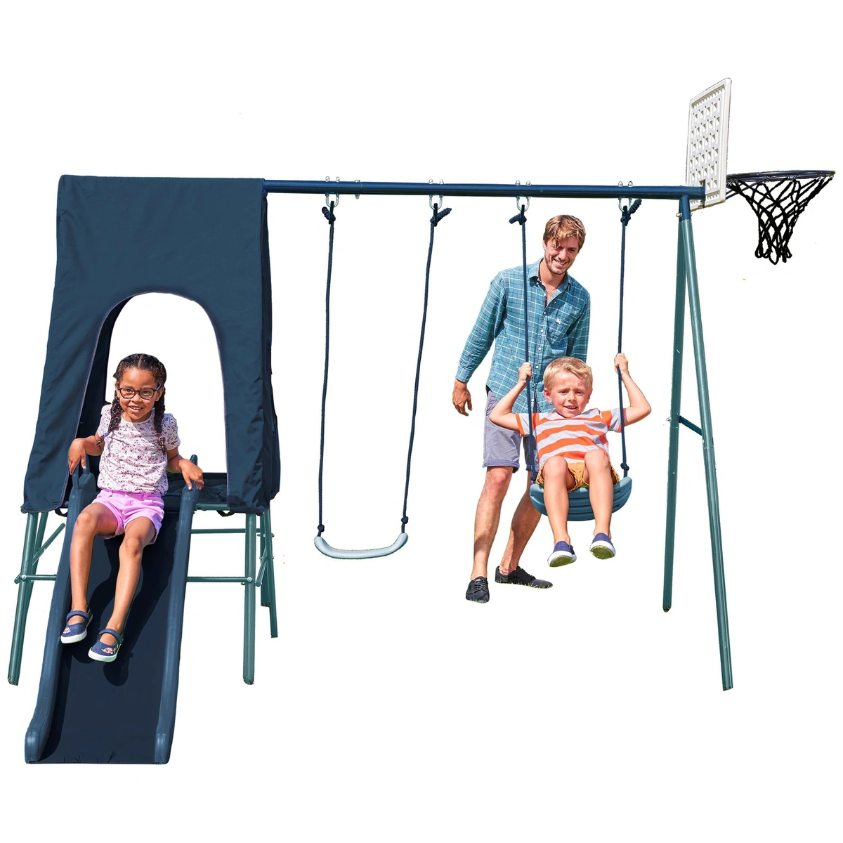 Chad Valley 2 in 1 Toddler and Kids Garden Swing - Blue