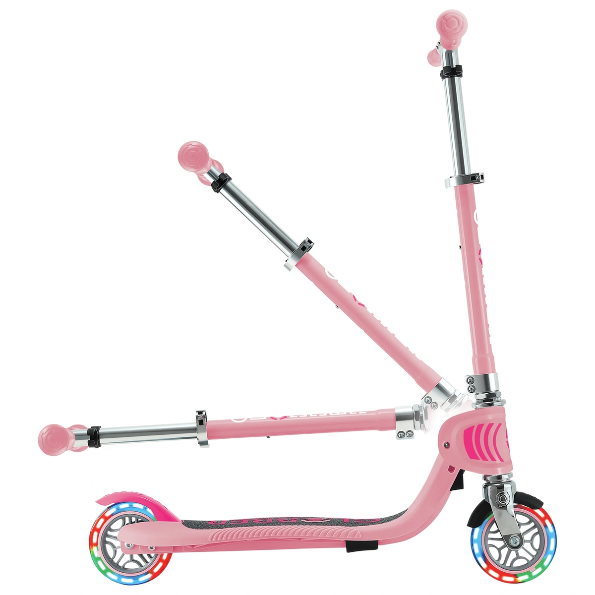 Globber Flow Kids Foldable 2 Wheel Scooter - Pastel Pink