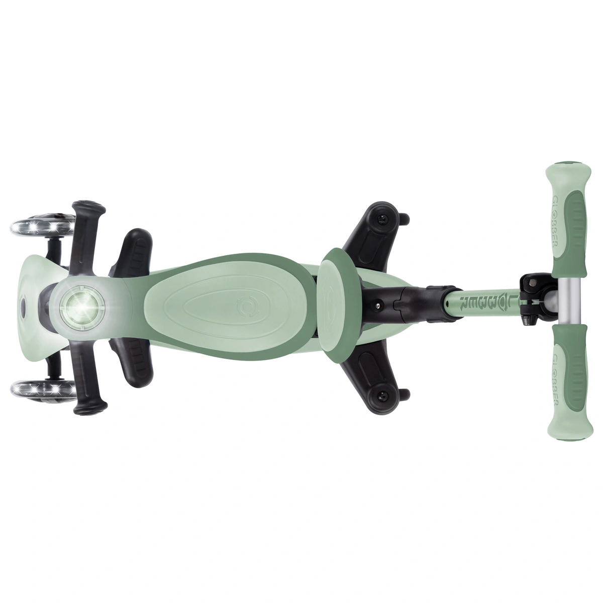 Globber Go Up Baby 360 Lights 3 Wheel Scooter – Sage
