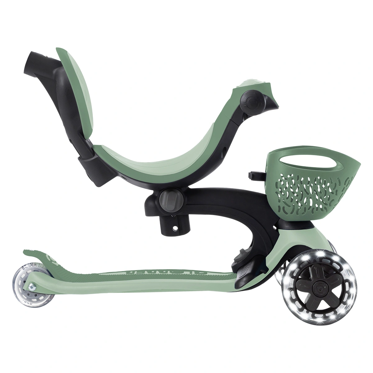 Globber Go Up Baby 360 Lights 3 Wheel Scooter – Sage