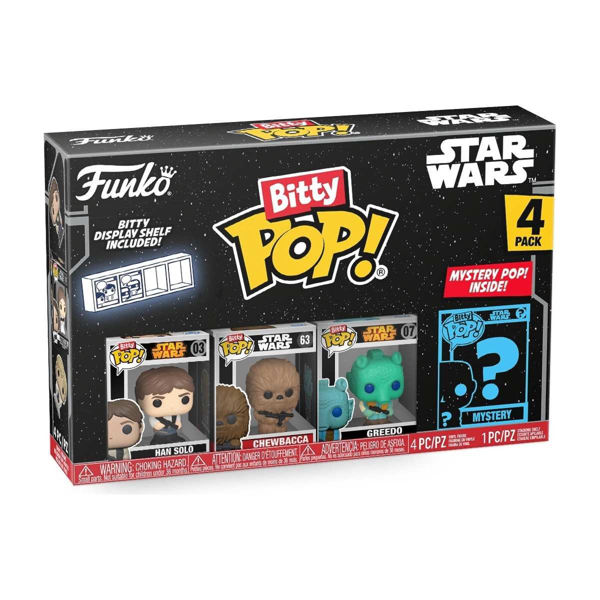 Funko Bitty POP Star Wars Figure-Pack of 4