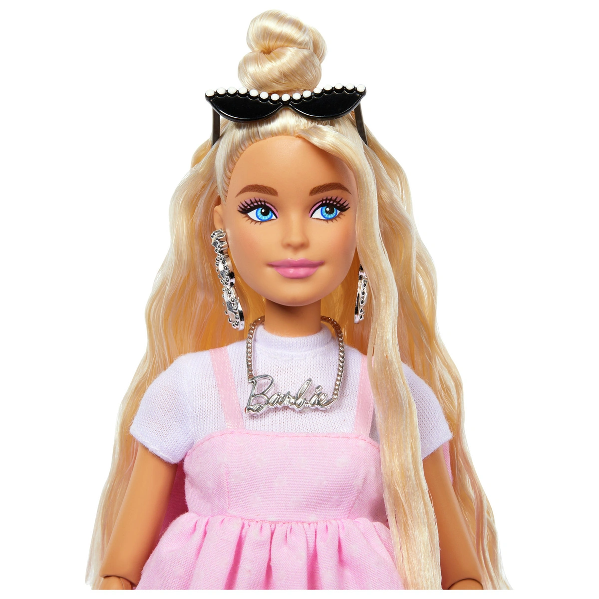 Barbie Deluxe Style Doll in Pastel Pink Dress with Bow -32cm
