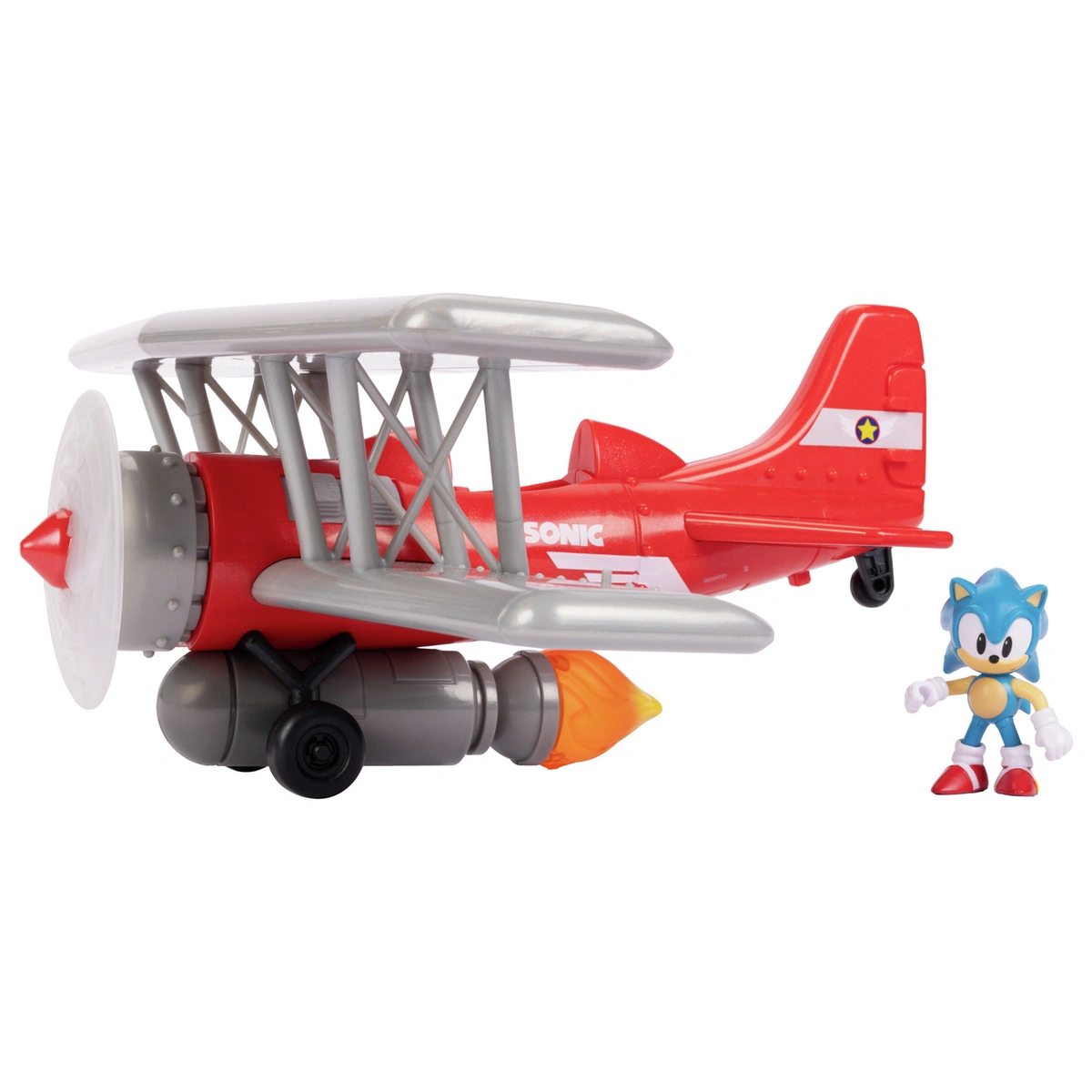Sega Sonic 2.5 Inch Tornado Biplane with Sonic Figures
