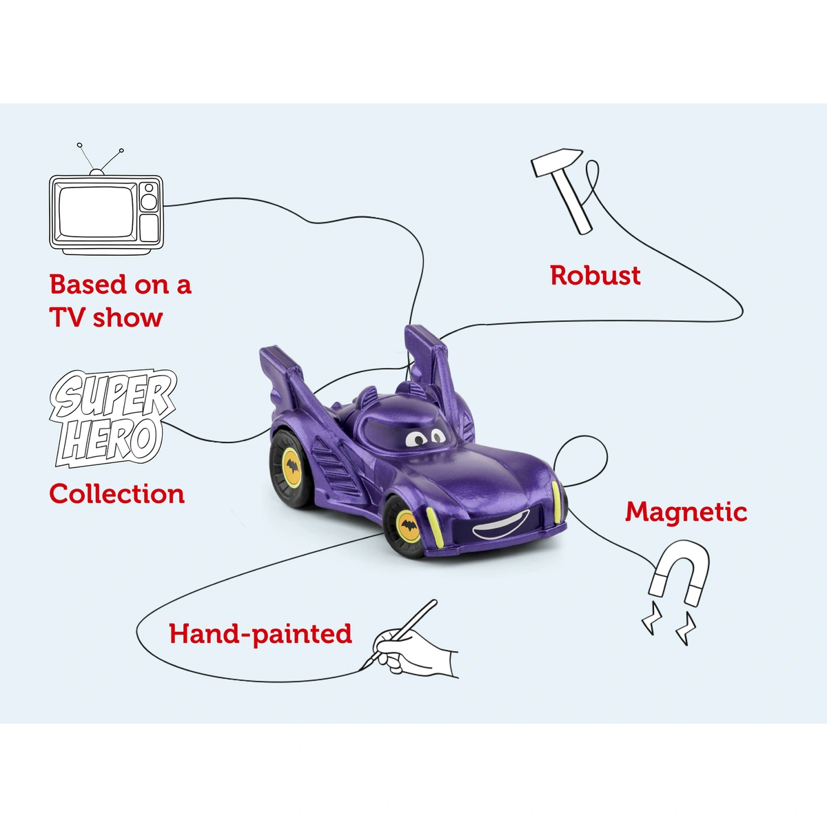 tonies DC Batwheels Audio Classic Tonie Character