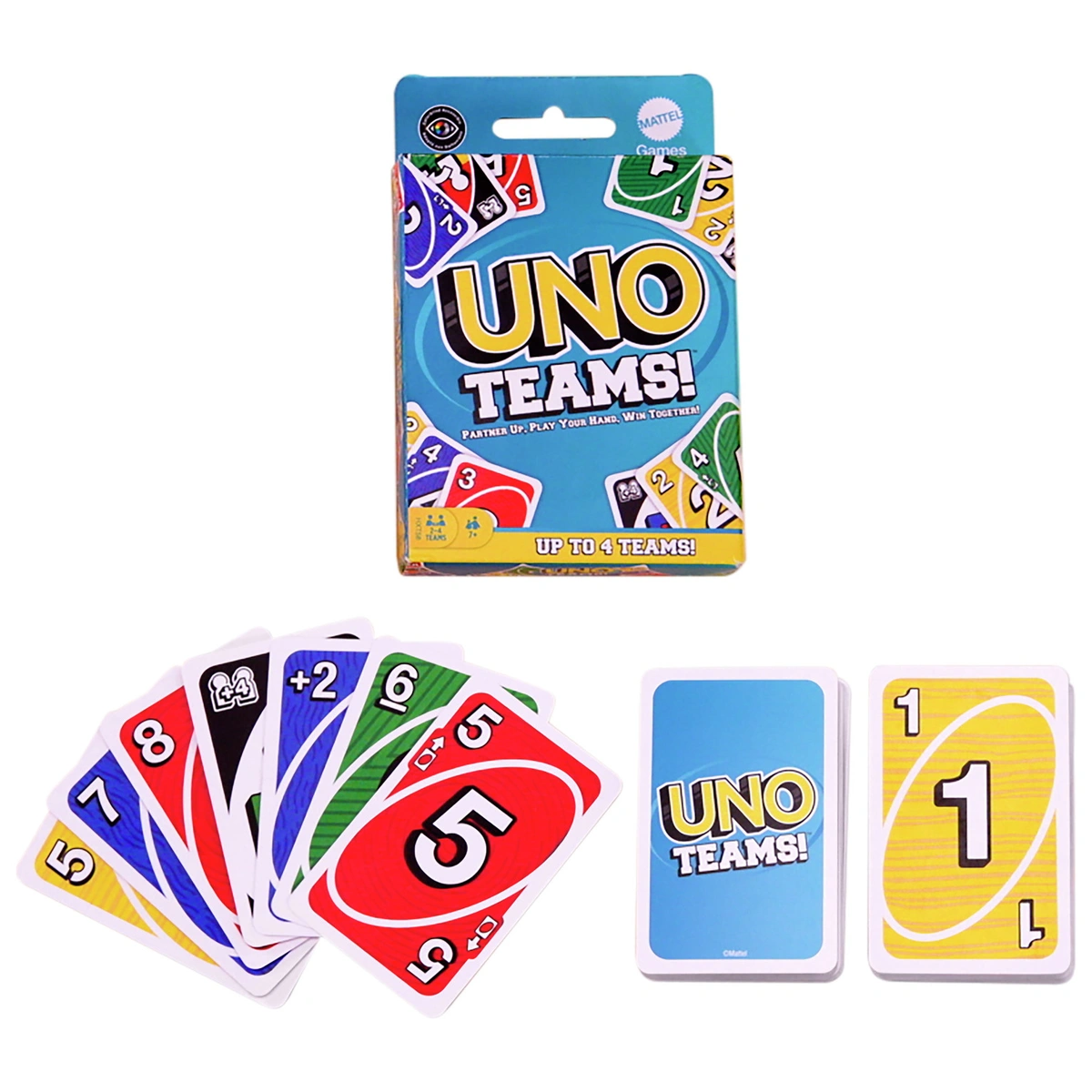 UNO Teams Card Game for Family Game Nights