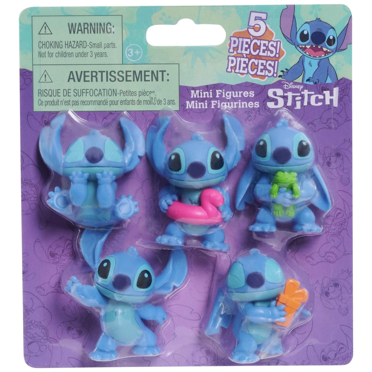 Disney Stitch Collectible Figure-Pack of 5