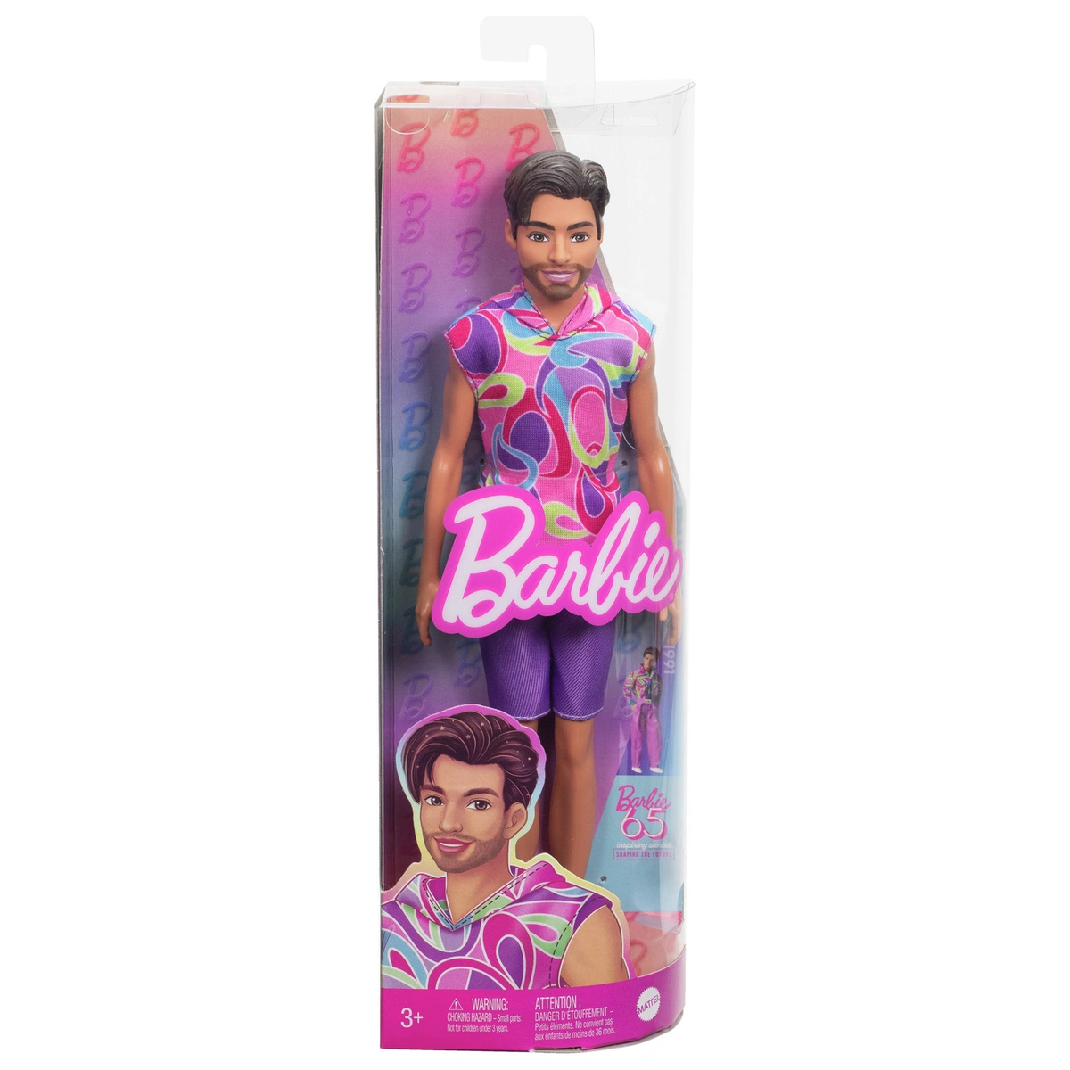 Barbie Fashionistas Ken Fashion Doll with Short Beard - 32cm