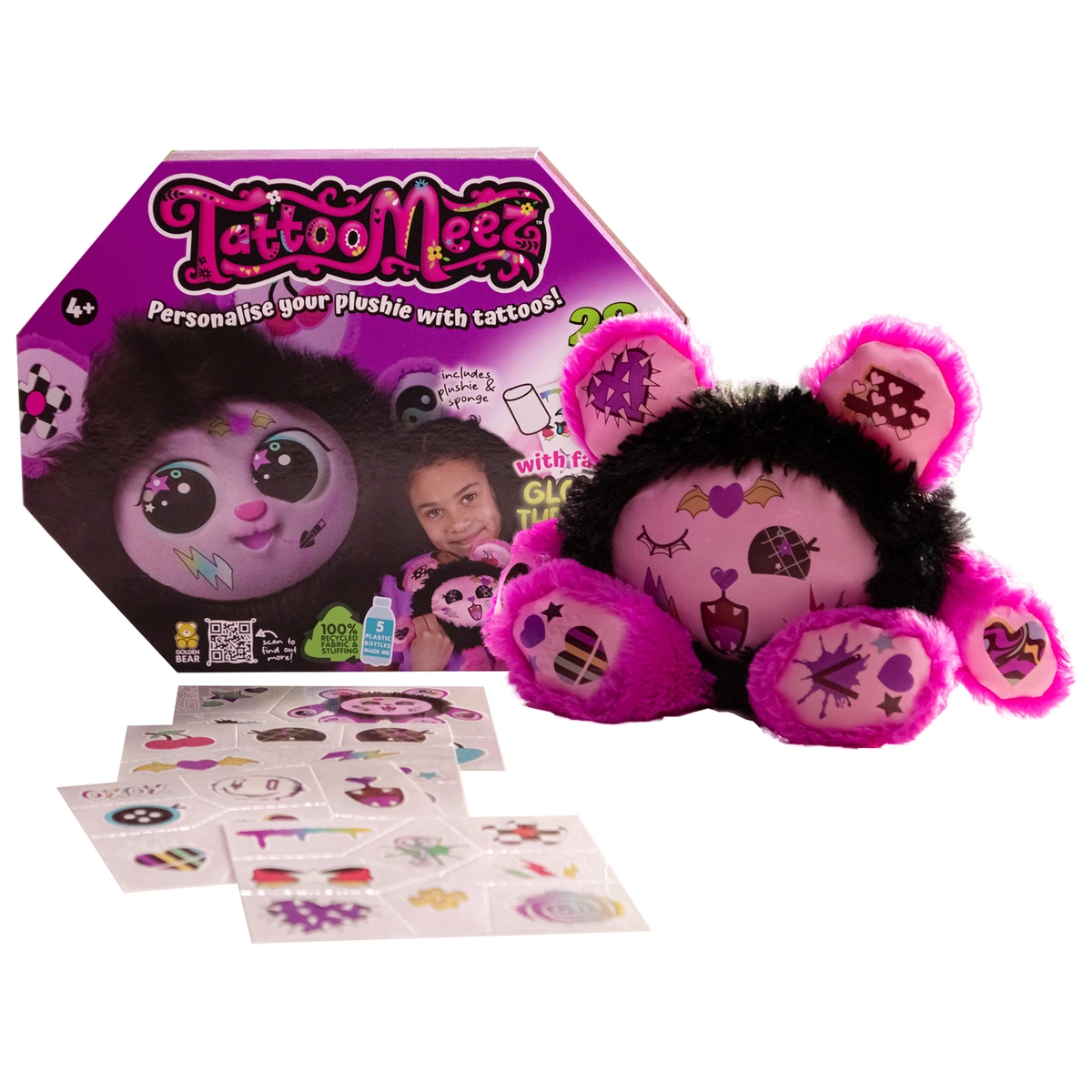 Tattoo Meez Black Plushie Pal