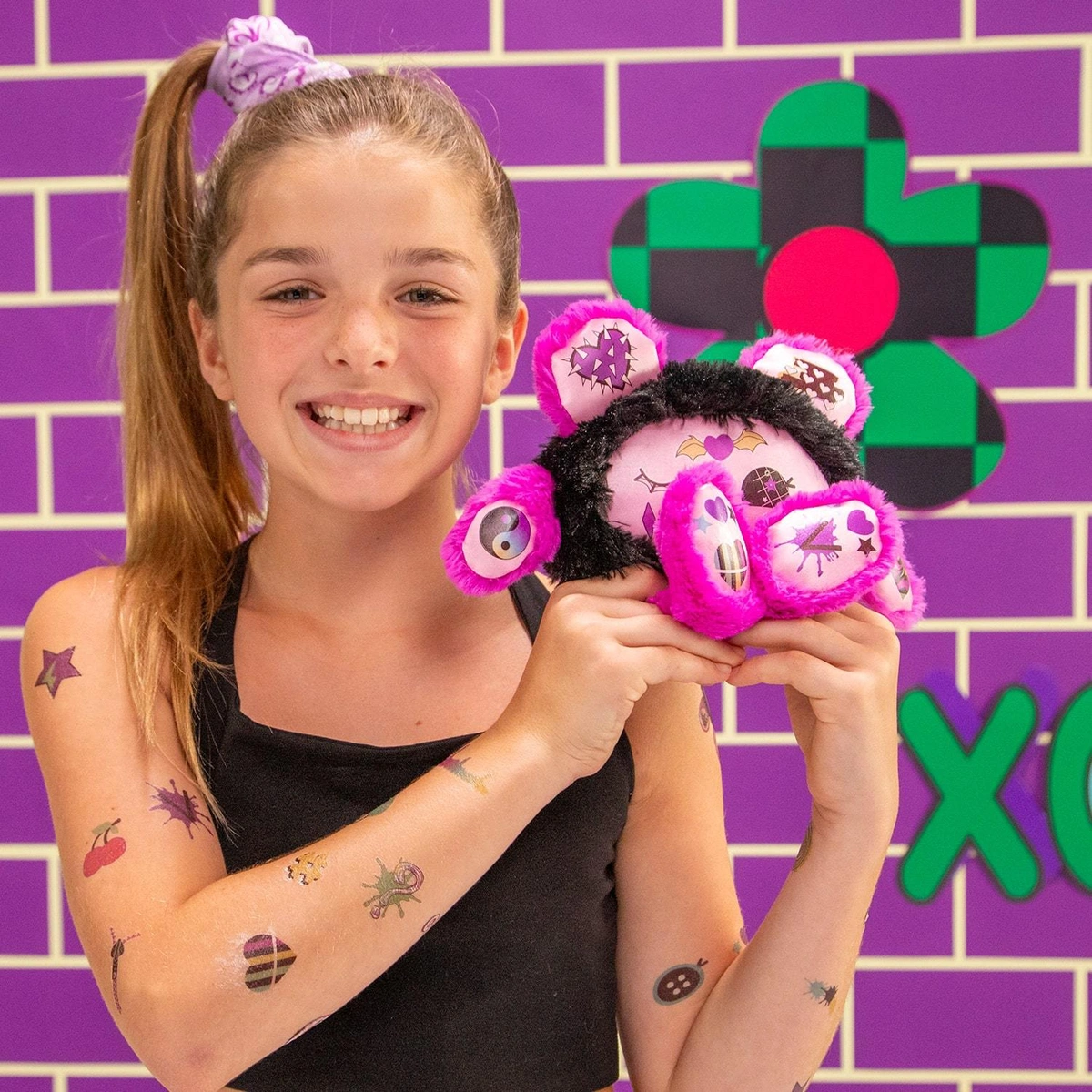 Tattoo Meez Black Plushie Pal