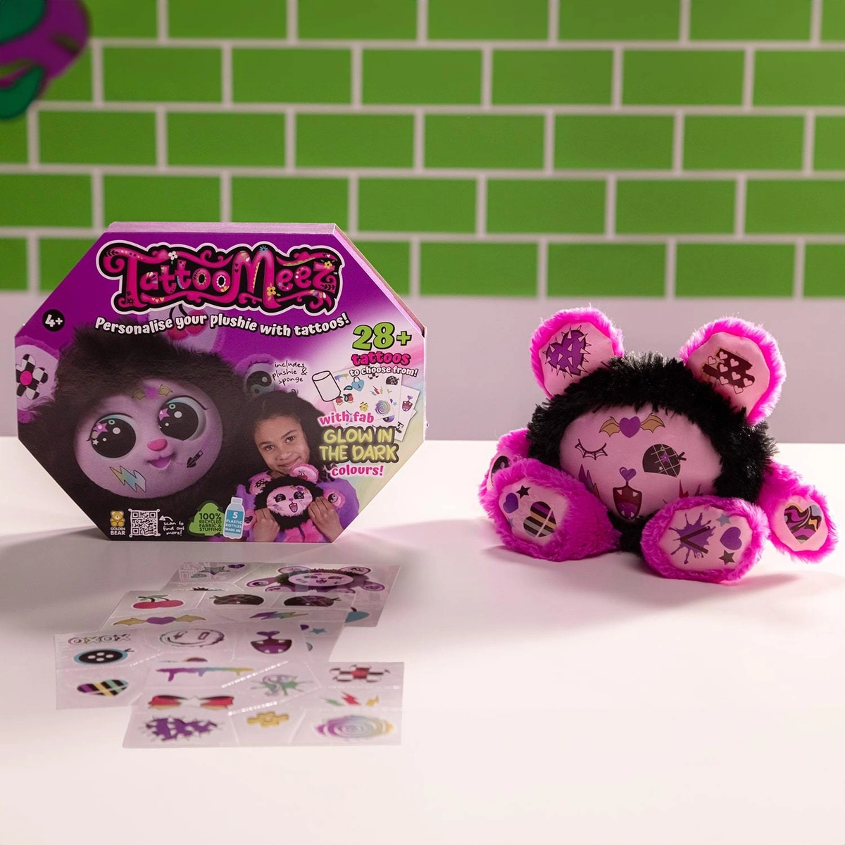 Tattoo Meez Black Plushie Pal