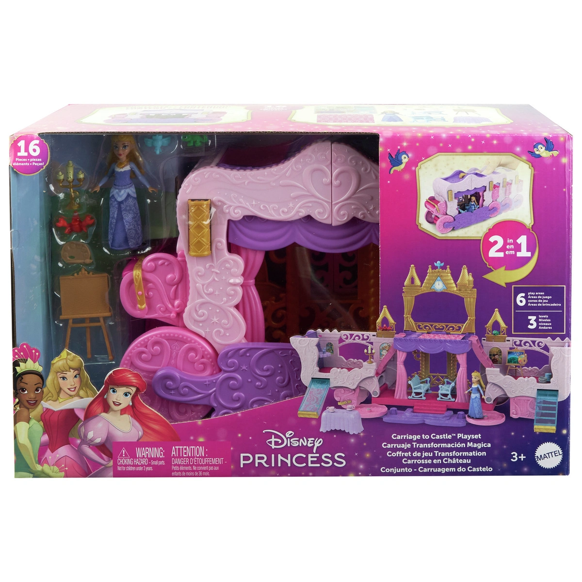 Disney Princess Carriage To Castle Playset
