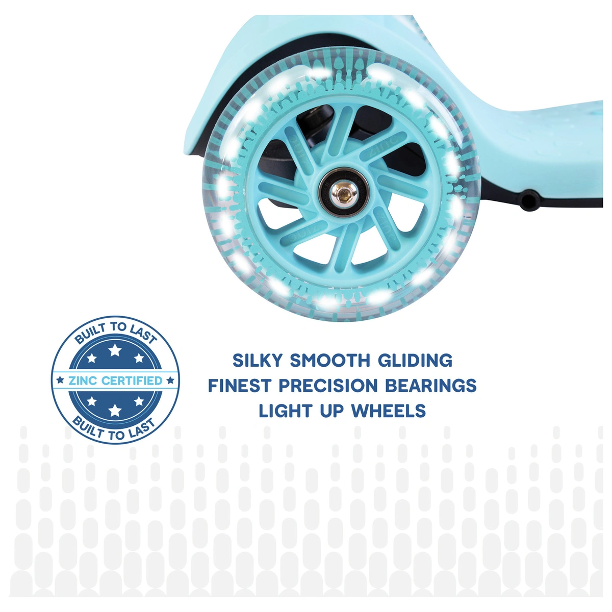 Zinc Flyte Kids Foldable 3 Wheel Scooter - Blue