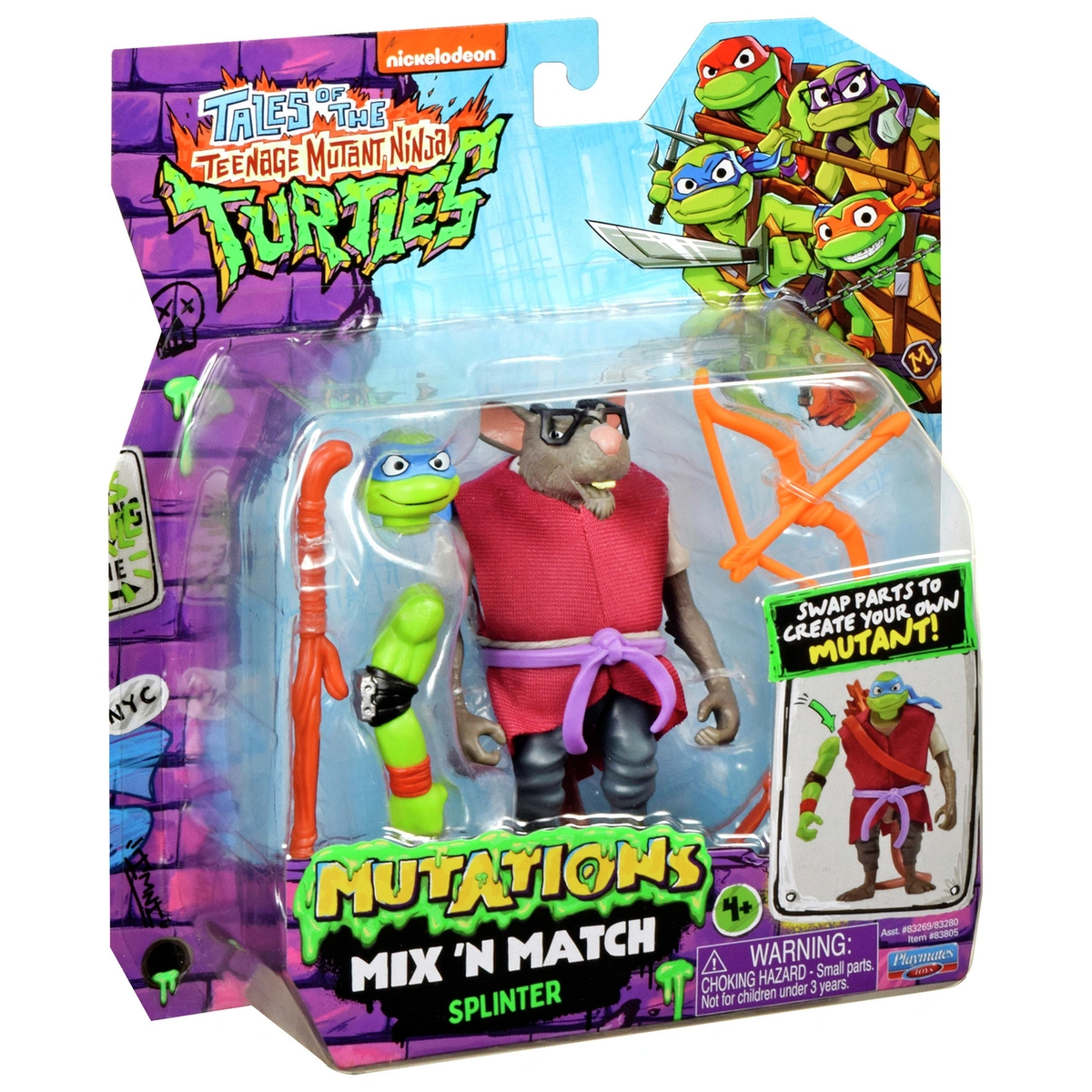 Teenage Mutant Ninja Turtles Mix N Match Splinter Figure