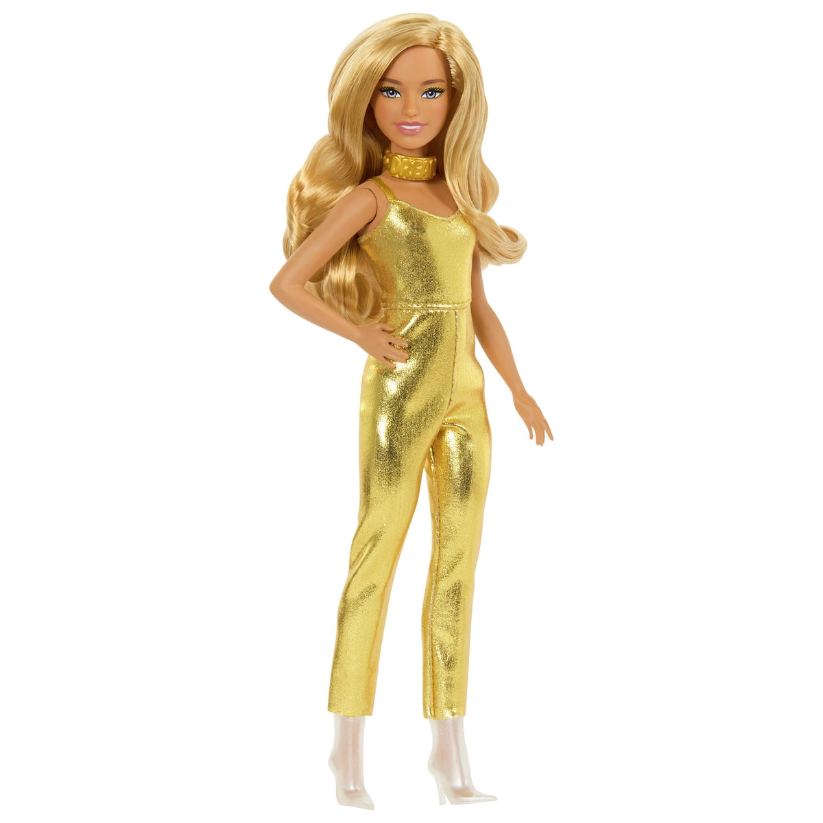 Barbie Fashionistas Doll with Gold Jumpsuit - 32cm