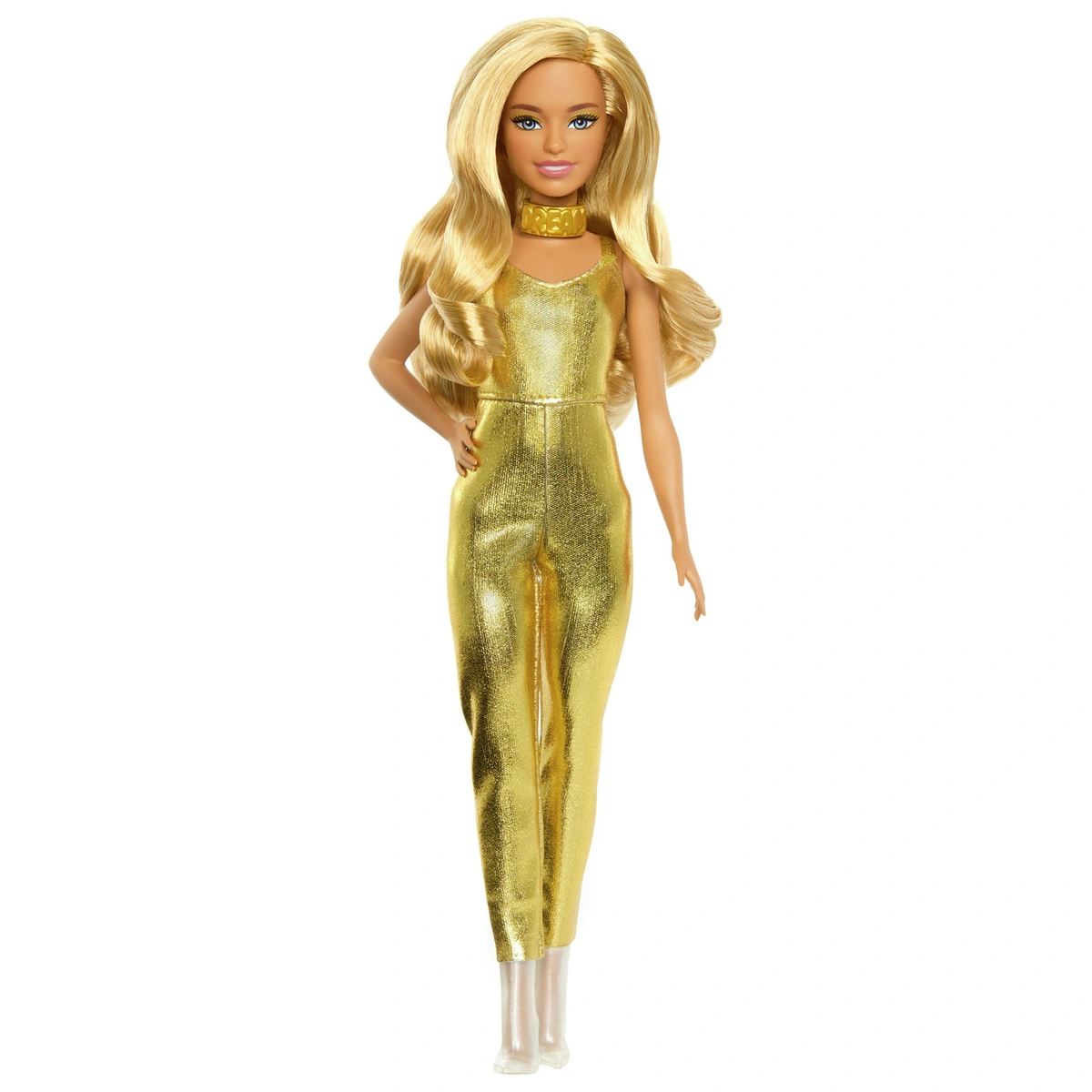 Barbie Fashionistas Doll with Gold Jumpsuit - 32cm