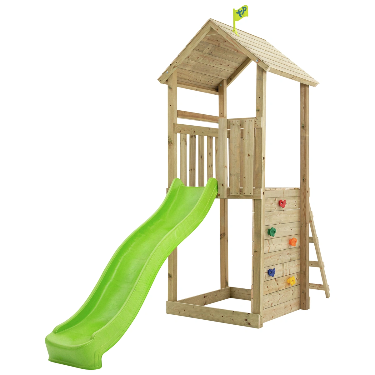 TP Skywood Wooden Climbing Frame and Slide