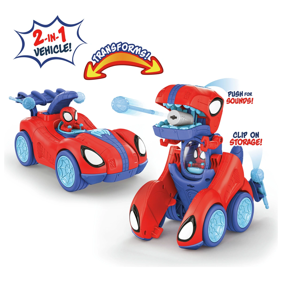 Marvel Spidey and His Amazing Friends Spidey-Rex Racer