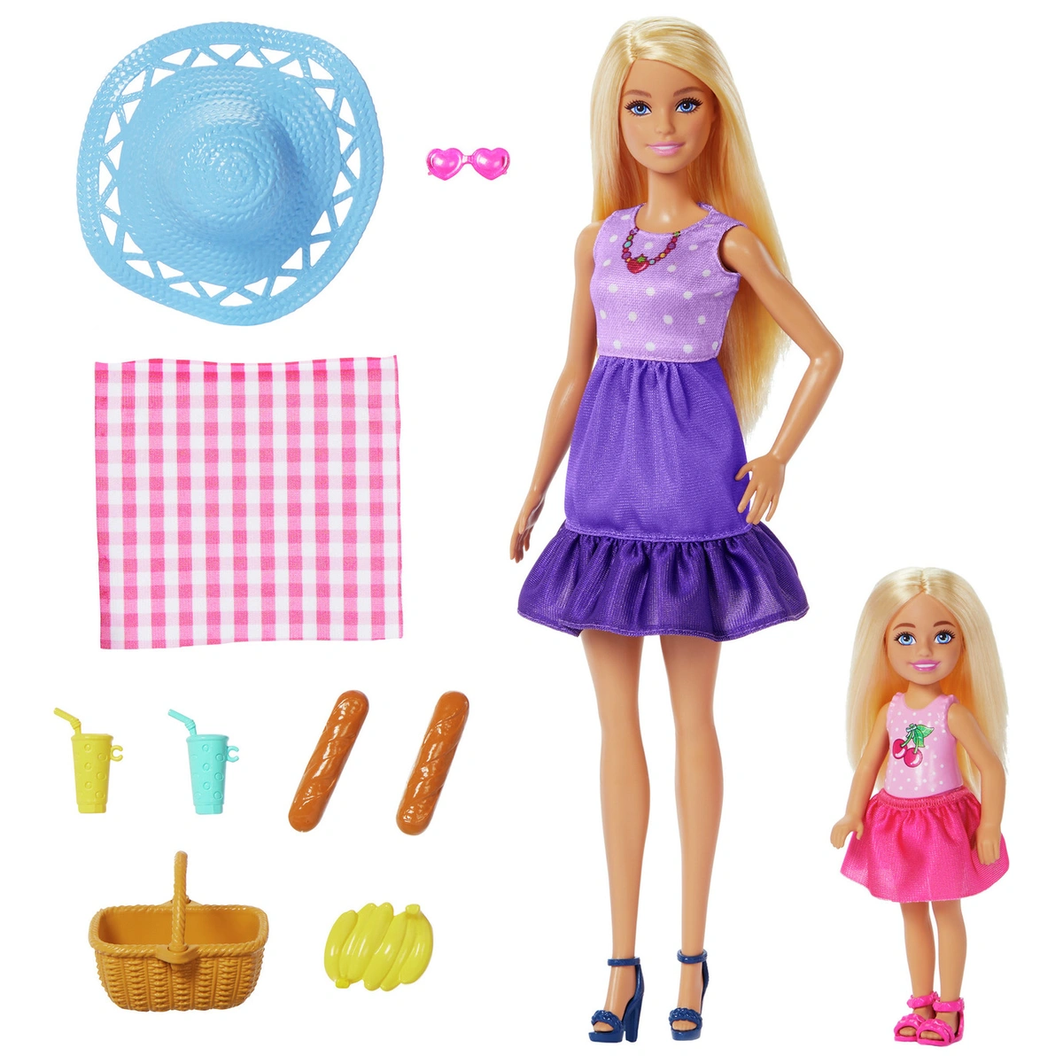 Barbie & Chelsea Dolls Picnic-Themed Playset with 2 dolls