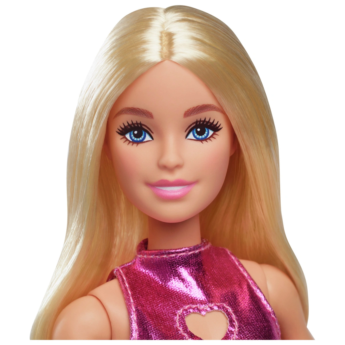 Barbie Fashionistas Doll in Metallic Pink Minidress  - 32cm