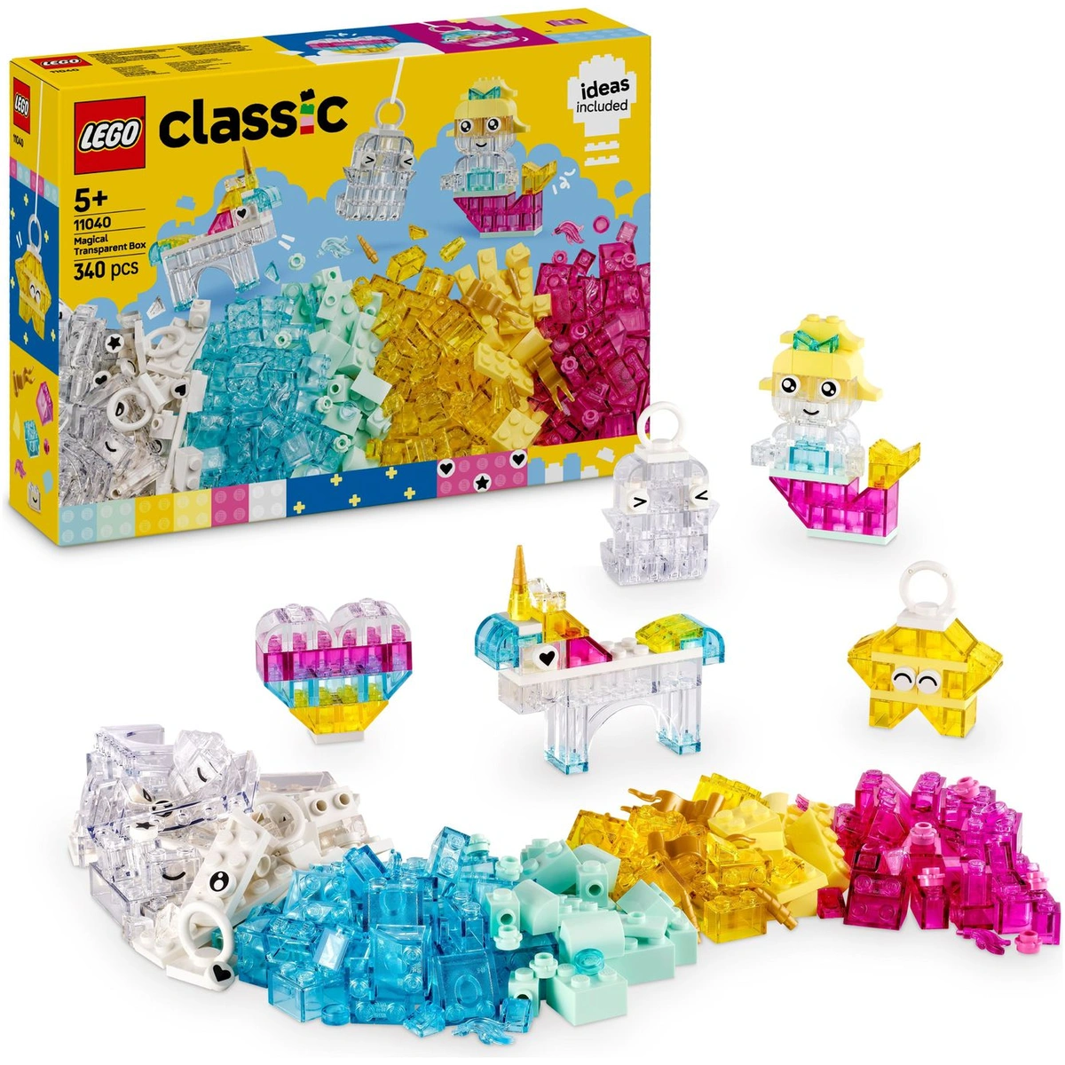 LEGO Classic Magical Transparent Box Building Toys Set 11040