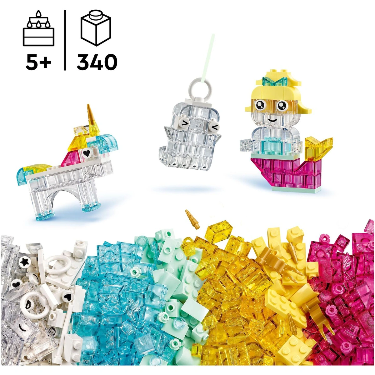 LEGO Classic Magical Transparent Box Building Toys Set 11040