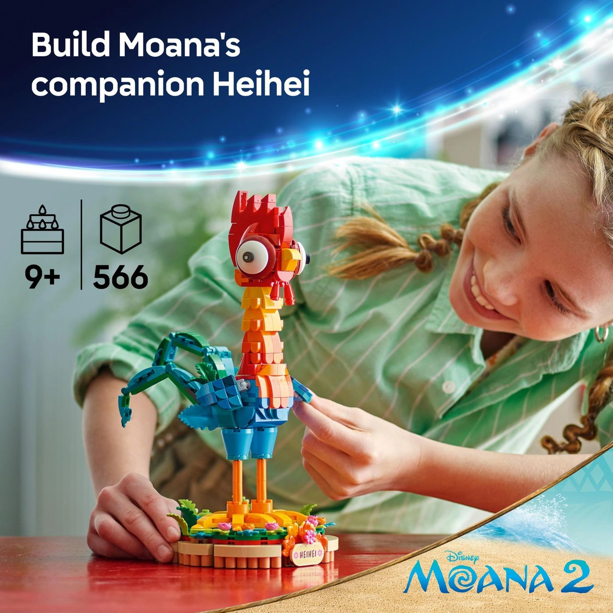 LEGO Disney Moana 2 Heihei Buildable Animal Toy 43272