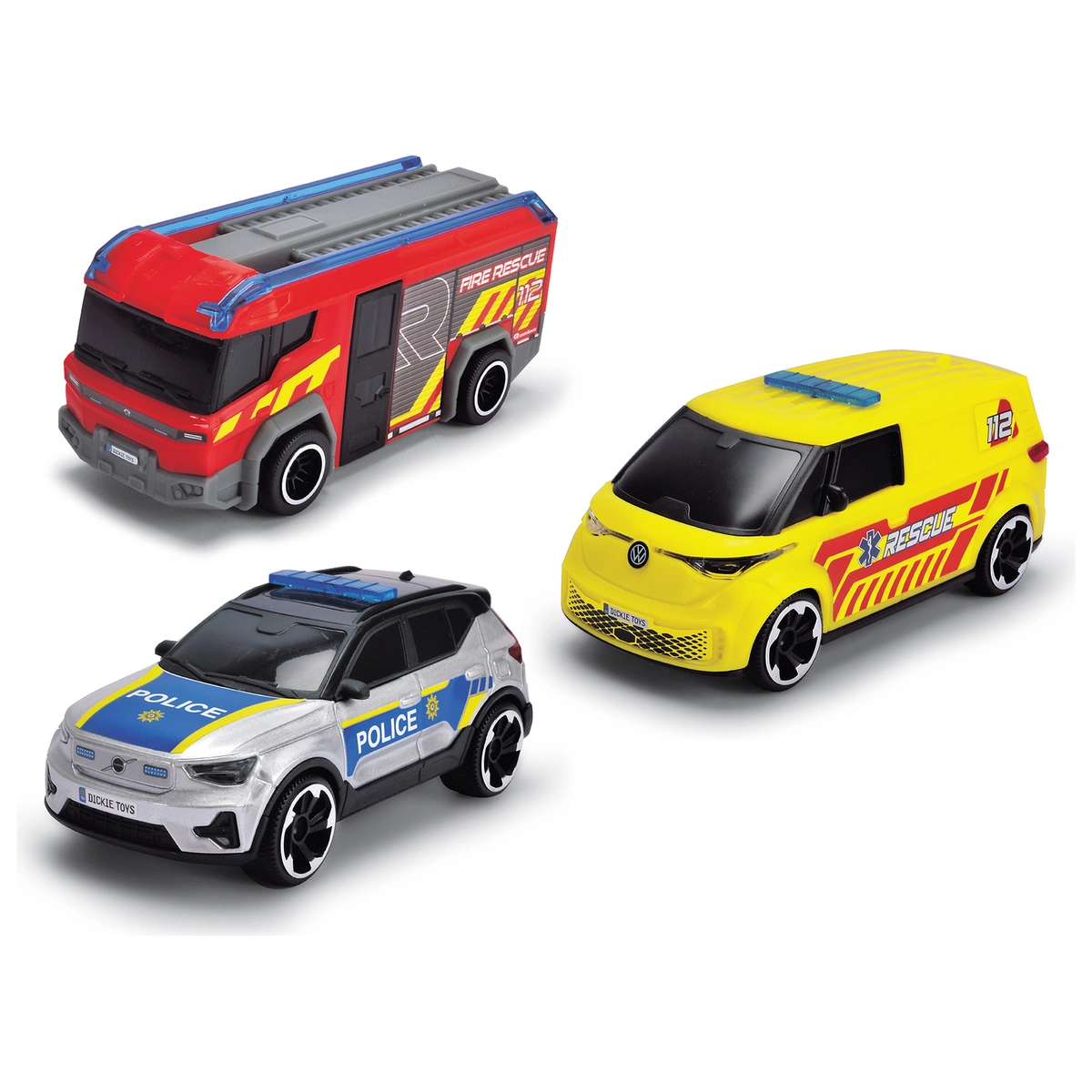 Dickie Emergency Service Vehicles - Pack of 3
