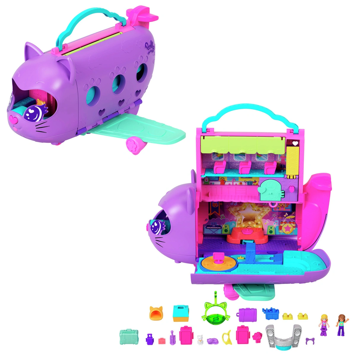 Polly Pocket Kitty Airways Playset Mini Doll Playsets