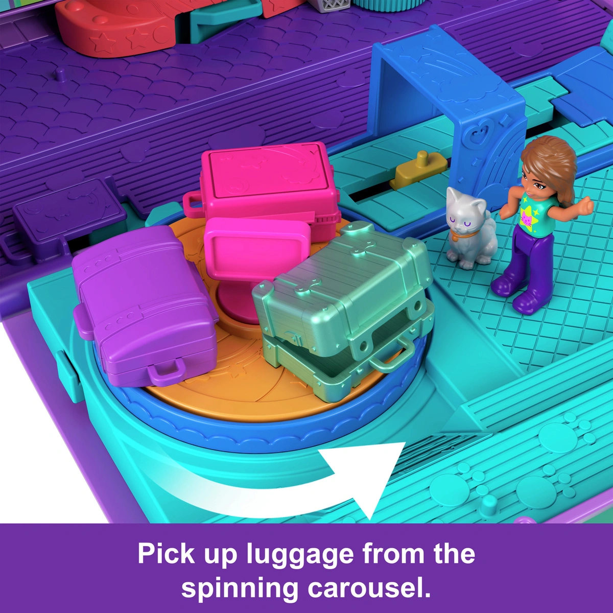 Polly Pocket Kitty Airways Playset Mini Doll Playsets