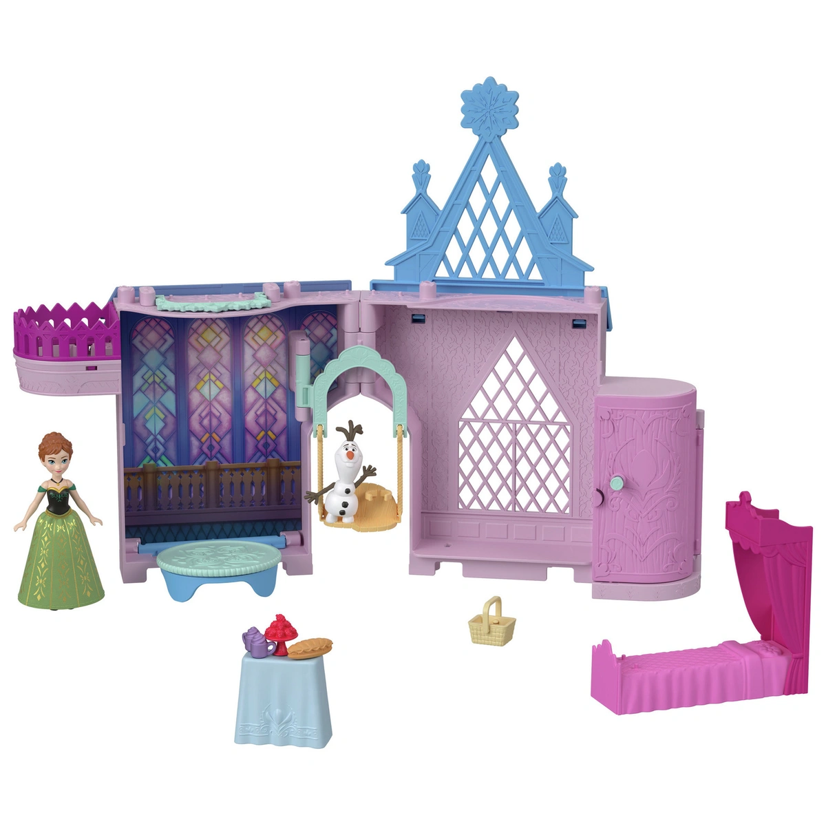 Disney Frozen Storytime Stackers Playset with Small Doll